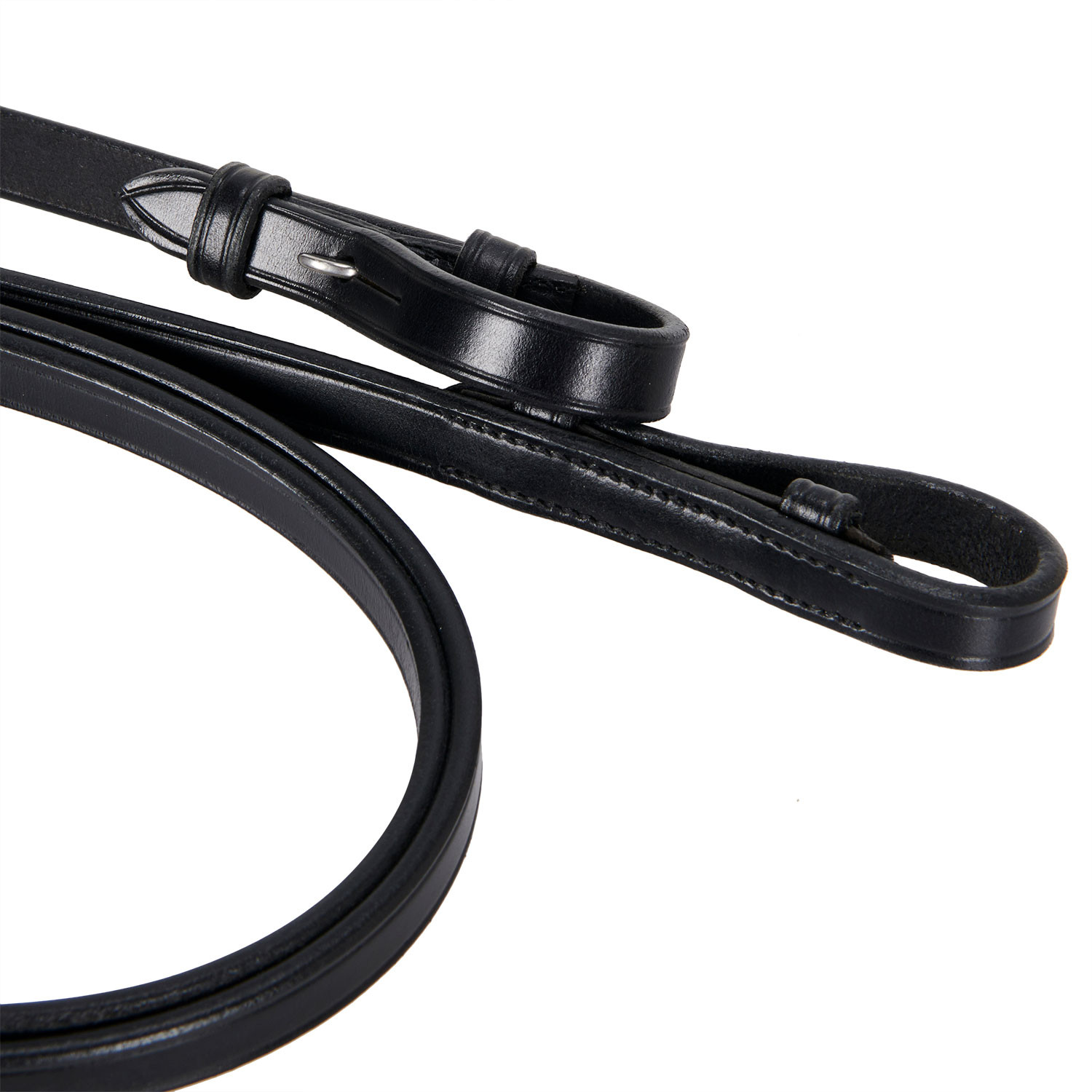 Leren dressuurhoofdstel Dressage Equestro Zwart