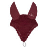 Katoenen vliegenmasker met bevestiging aan het halster Equestro - Bordeaux