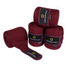 Wolbandages voor rust per 4 Equestro - Bordeaux