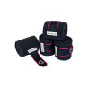Ademende pony-polo bandages Trim per 4 Equestro - Marine / fuchsia