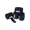 Ademende pony-polo bandages Trim per 4 Equestro - Marine / lichtblauw