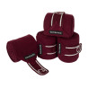 Bandas de polo para pony con logo bordado Diamond en juego de 4 Equestro - Bordeaux
