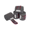 Polo bandages klittenbandsluiting Trim per 4 Equestro - Grijs / rood