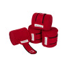 Polo bandages klittenbandsluiting Trim per 4 Equestro - Rood / Zwart