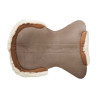 Therapeutische gel-schokdemper met uitsnijding en rand van schapenwol met Dri-Lex Acavallo - Bruin / naturel