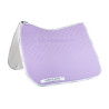 Lycra dressuurpad met gelgrip en bamboevezel aan de onderzijde Acavallo - Lila / wit