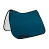 Lycra dressuurpad met gelgrip en bamboevezel aan de onderzijde Acavallo - Petrol / zwart