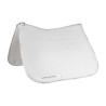 Lycra dressuurpad met gelgrip en bamboevezel aan de onderzijde Acavallo - Wit / wit
