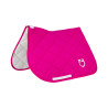 Zadeldoek CSO Equestro - Fuchsia / wit