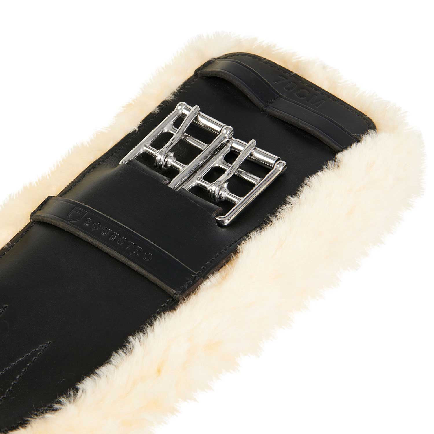 Leren dressuursingel Gisele Equestro Zwart Leren dressuursingel Gisele Equestro Zwart