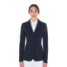 Wedstrijdjas dames met contrasterend geborduurd logo Equestro - Marineblazer