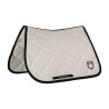 Zadeldoek springen in technische stof met geborduurd logo Black Line Edition Equestro - Beige