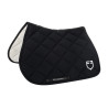 Zadeldoek springen in technische stof met geborduurd logo Black Line Edition Equestro - Zwart