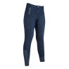 Damesbroek Aruba Denim full grip siliconen HKM - Donkerblauw