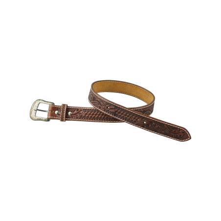 Western Leren Riem met Gravure Unisex Pool's