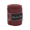 Fleece en Elastische Werkbandages per 4 Umbria Equitazione - Bordeaux
