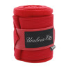 Fleece en Elastische Werkbandages per 4 Umbria Equitazione - Rood