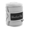 Fleece en Elastische Werkbandages per 4 Umbria Equitazione - Wit