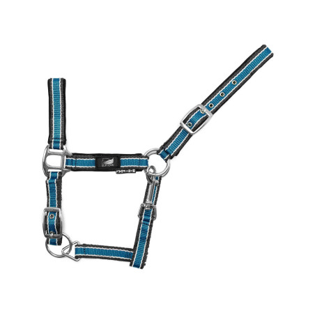 Tweegekleurig Verstelbaar Nylon Veulenhalster met Karabijnhaak Supreme