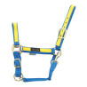 Nylon halster met Gekleurde Delen Umbria Equitazione - Koninklijk / geel