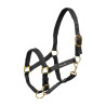 Nylon halster met neopreen versteviging Umbria Equitazione - Zwart