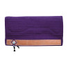 Western Show Alpaca Zadeldek met Basket Weave Gravure Pool's - Violet