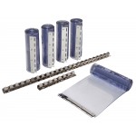 Set van PVC-stroken gordijnen 30 x 225 cm x 3 mm