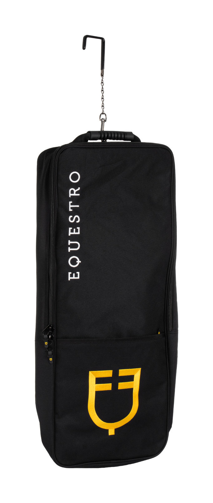 Tas met geborduurd logo Equestro Zwart