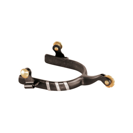 Zwarte sporen met metalen inleg Lakota