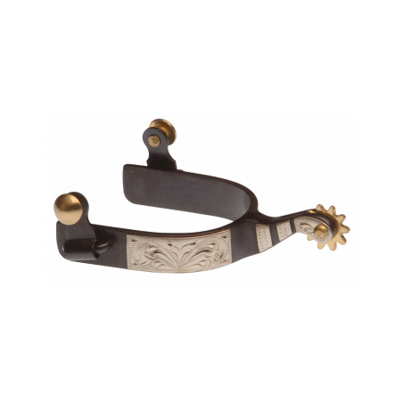 Zwarte sporen met metalen plaat Lakota