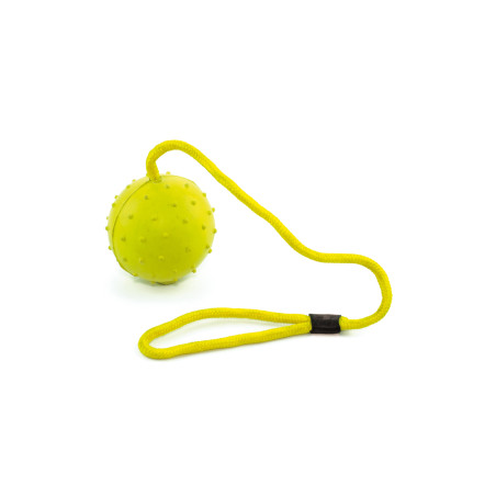 Rubberen bal met koord van 8,5 cm Umbria Equitazione