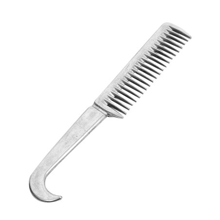 Aluminium kam met hoevenkrabber Umbria Equitazione