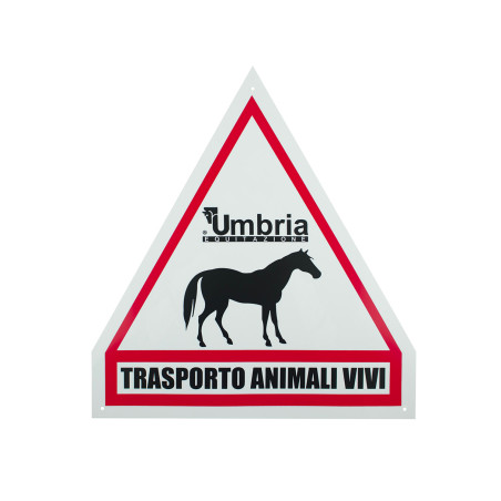 Driehoekig plastic bord Umbria Equitazione Umbria Equitazione