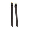 Korte bitriem Micklem Horseware Rambo Messing - Zwart