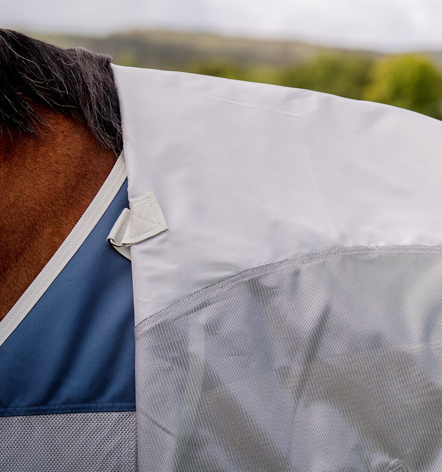 Vliegendeken Horseware Amigo AmECO Combi 0g Blauwgroen / grijs Vliegendeken Horseware Amigo AmECO Combi 0g Blauwgroen / grijs