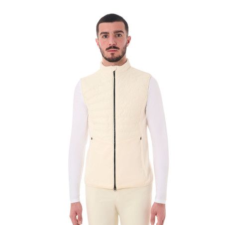 Slim fit Equestro herenbodywarmer van technische stof