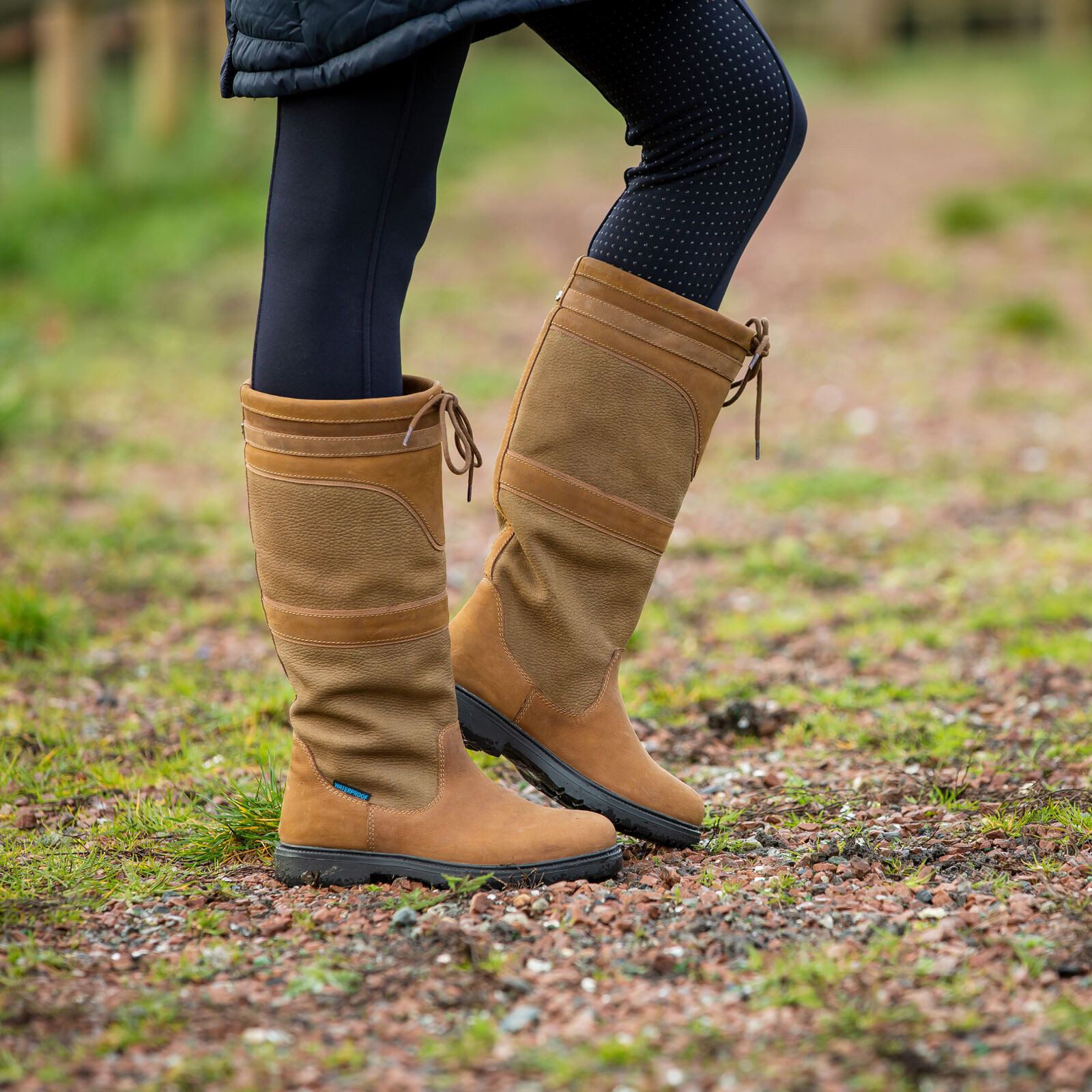 Damesstalboots Country Horze Bruin