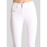 Broek Montar Molly Yati dames high waist - Wit / roségoud