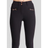 Damesbroek Montar Molly Yati hoge taille full grip - Zwart / roségoud