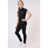 Polo Montar Junior Everly korte mouwen - Zwart