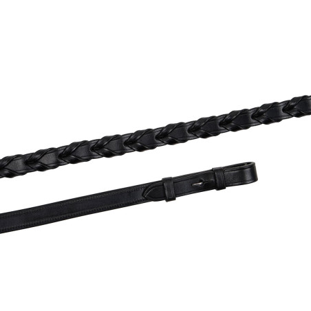 Gevlochten Montar teugels Frans gevlochten leer gelooid leer