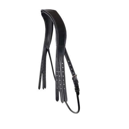 Hoofdstelkopstuk Montar leer gelooid onder ronde keelriem