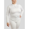 Polo Montar Briella lange mouwen kristal Roségoud Curve dames - Wit
