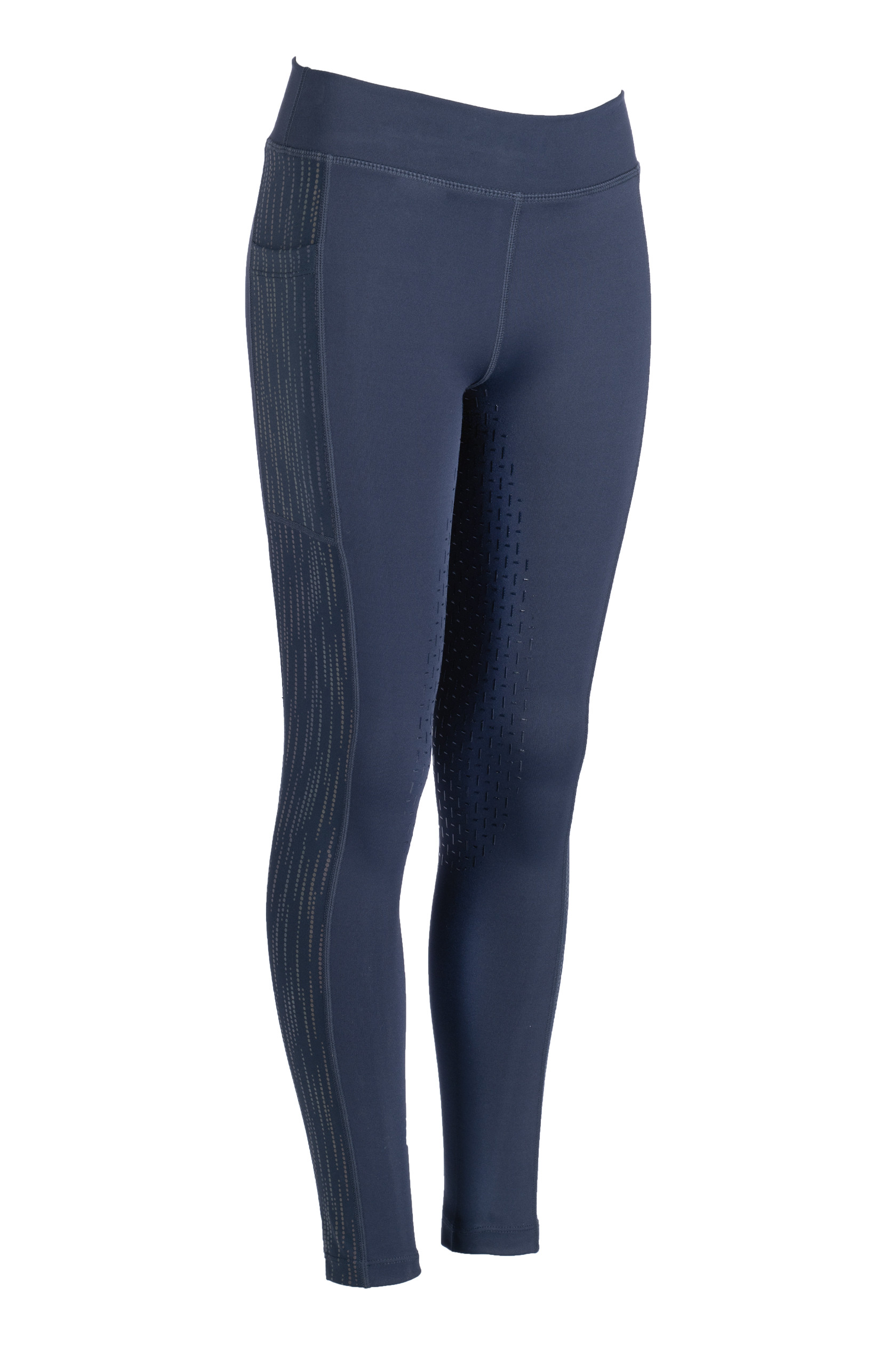 Flow Reflective Legging Kinderen volledige zit in s. HKM Donkerblauw