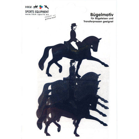 Strijkembleem dressuur HKM