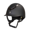 EQ3 Pardus Smooth Top helm met draaiknop Back on Track - Zwart met glitters