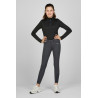 Kinderbroek Pikeur Brooklyn kniestukken grip - Donkere schaduw