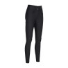 Amia-broek 6805 Pikeur kniestukken grip midhoge taille dames - Zwart
