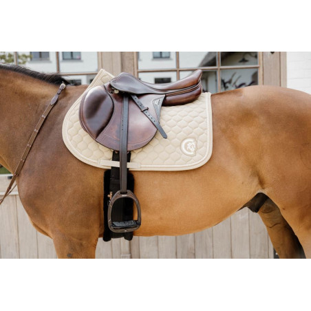 Tapijt ui quilt 3D logo springend beige Kentucky