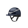Charles Owen Halo Luxe helm met brede klep - Marine / platina glanzend